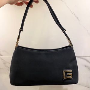 Y2k Guess Mini Nylon Shoulder bag 90's black